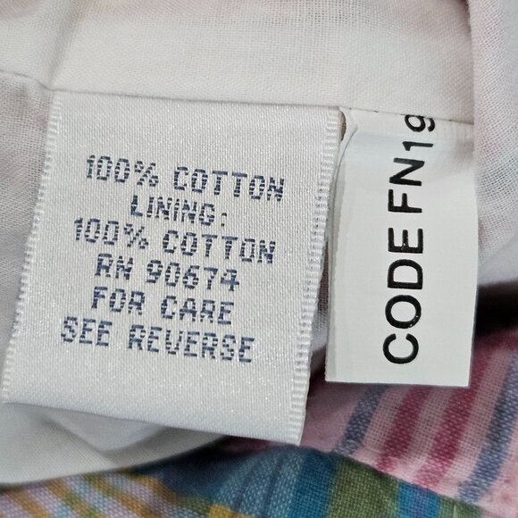 Mark Fore & Strike Capri Pants Size 12 Madras Vintage Patchwork Plaid Cotton - Picture 8 of 11